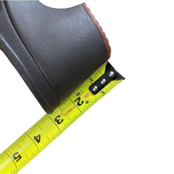 Crocs Dual Comfort Sarah Clog Mule Brown Chocolate Platform Heel - Size 9 - Picture 10 of 10